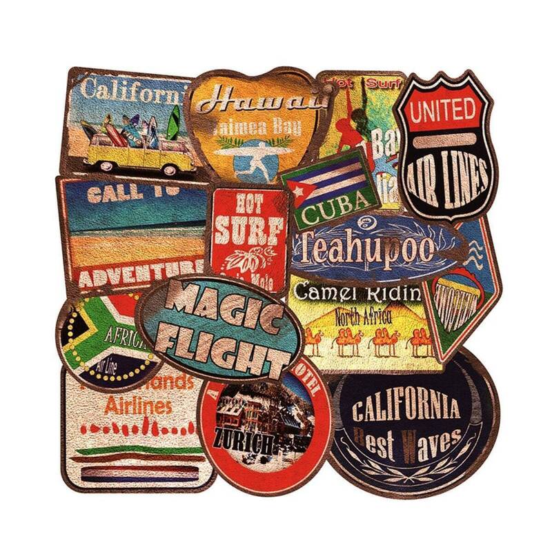 

Vintage Label Pattern Sticker 36pcs