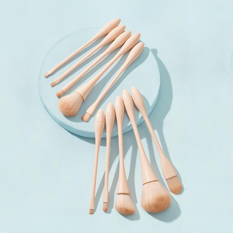 

Small Waist Handle Makeup Brush Set 10pcs, Pink