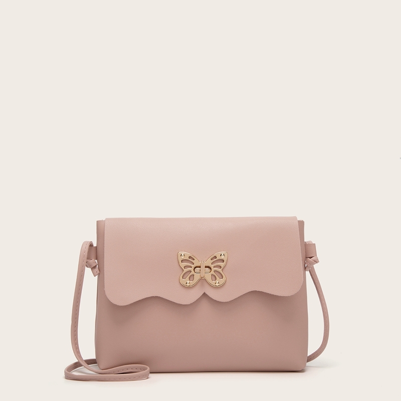 

Butterfly Twist Lock Crossbody Bag, Pink