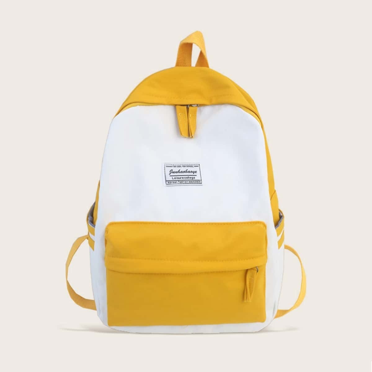 

Two Tone Pocket Front Backpack, Multicolor