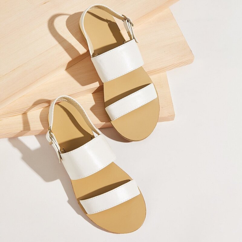 

Double Strap Slingback Sandals, Multicolor
