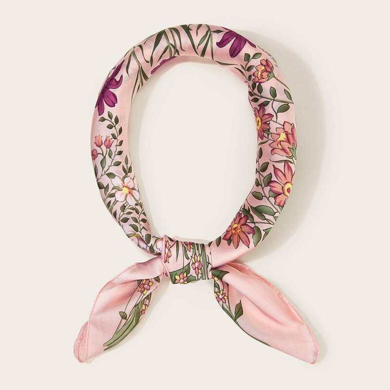 

Flower Pattern Bandana, Multicolor