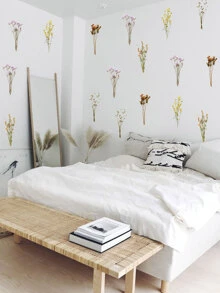 Floral Print Wall Sticker 24bunch - Multicolor - View 6
