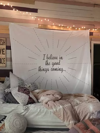 Slogan Print Tapestry - This is so sweet!