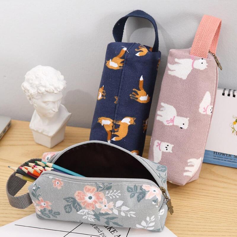 

Flower & Animal Pattern Pencil Bag 1pc