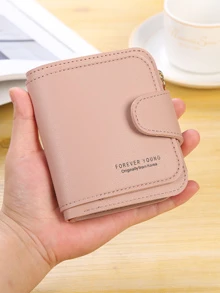 Monedero plagable con letra - Rosa - Ver 3