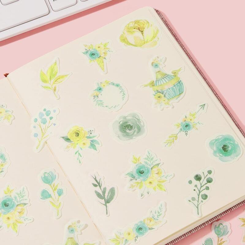 

Floral Print Sticker 40pcs
