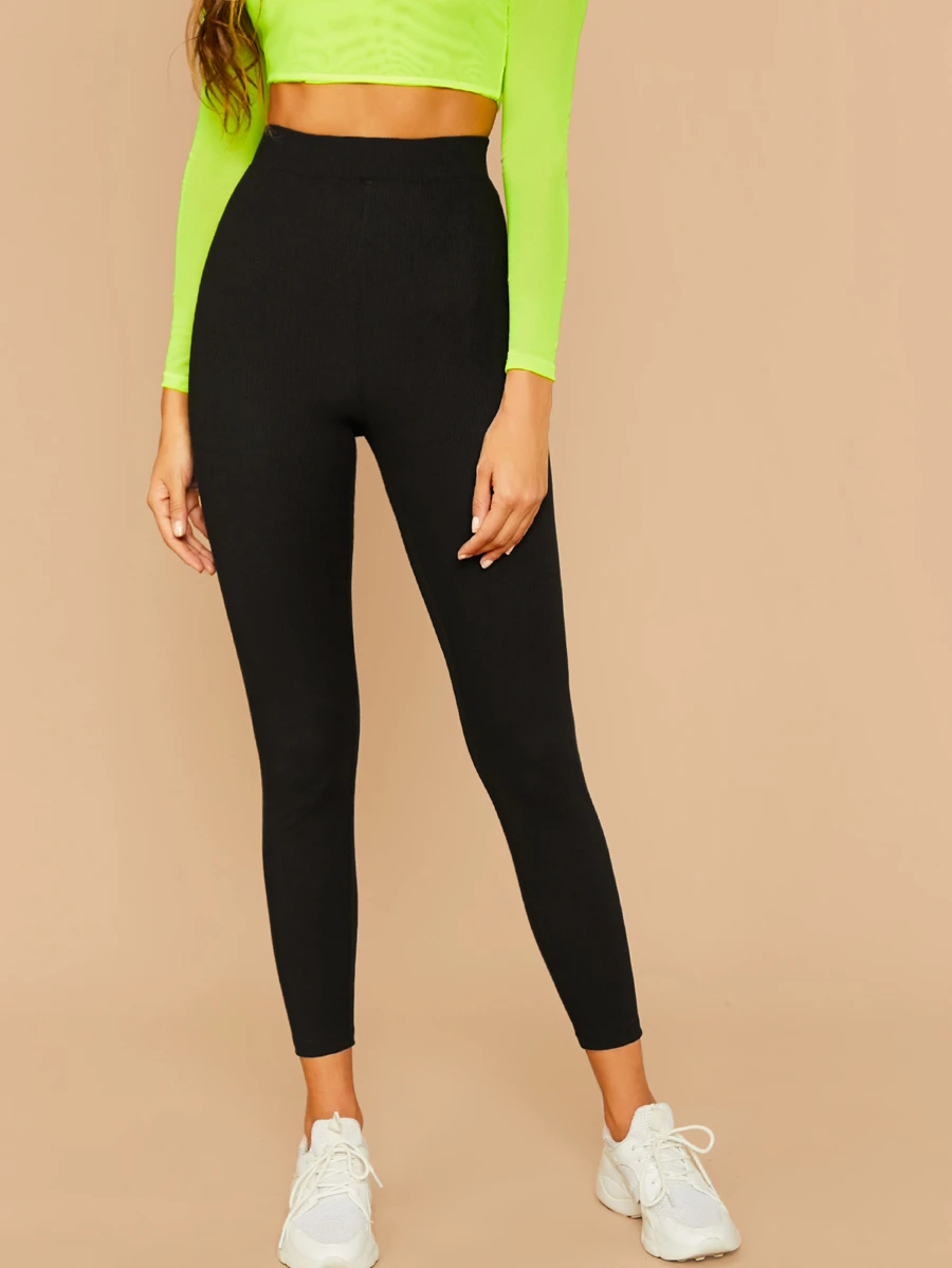 Muchica 羅紋針織緊身緊身褲