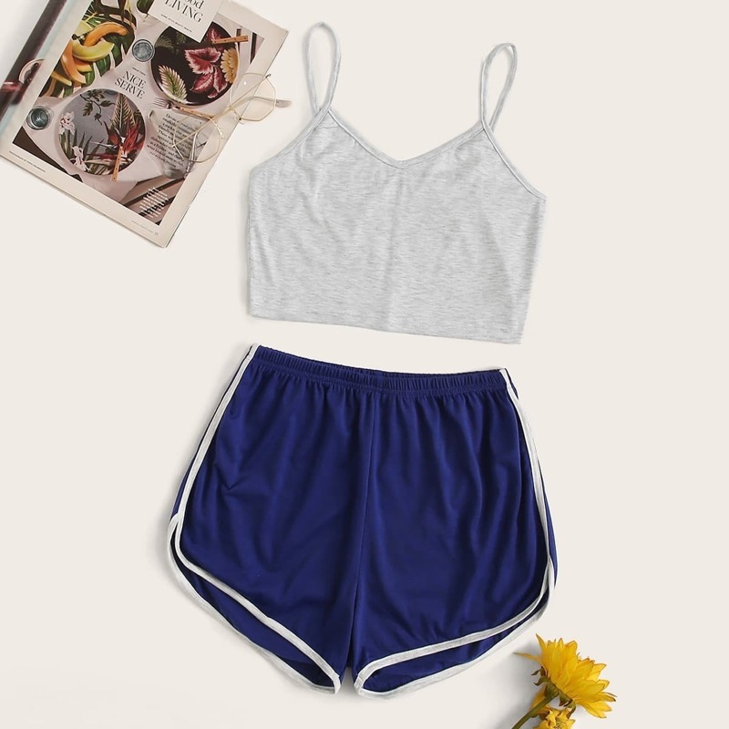 

Contrast Binding Cami PJ Set, Multicolor
