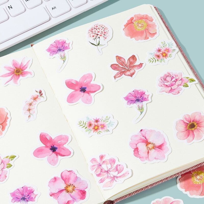 

Flower Print Sticker 45pcs