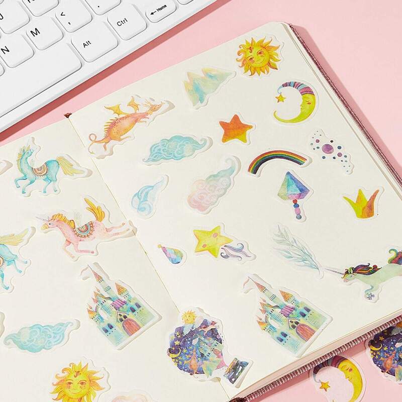 

Castle & Cloud Print Sticker 40pcs
