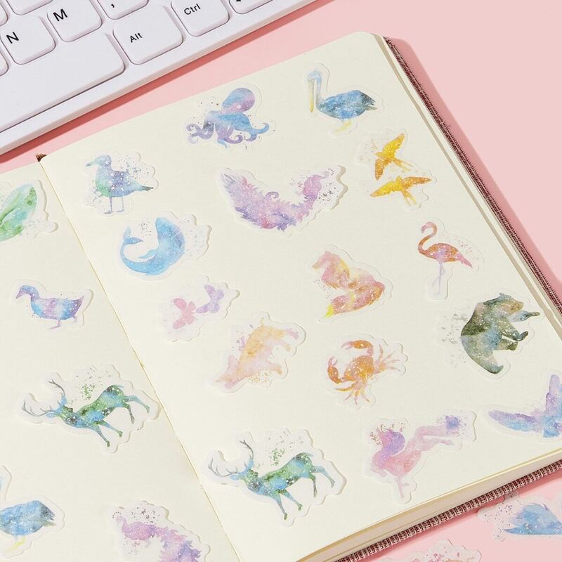

Animal Print Sticker 40pcs