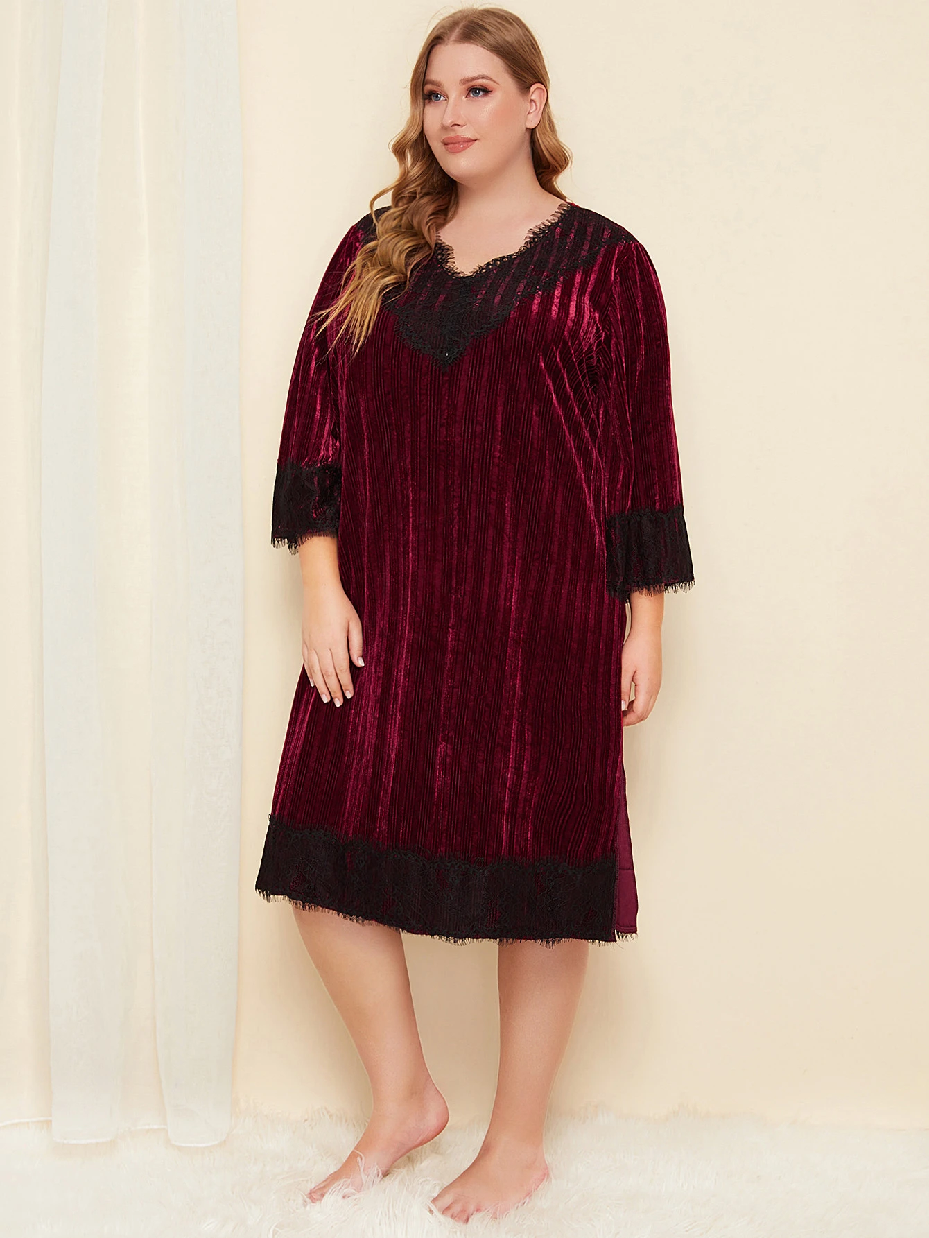 velvet night dress