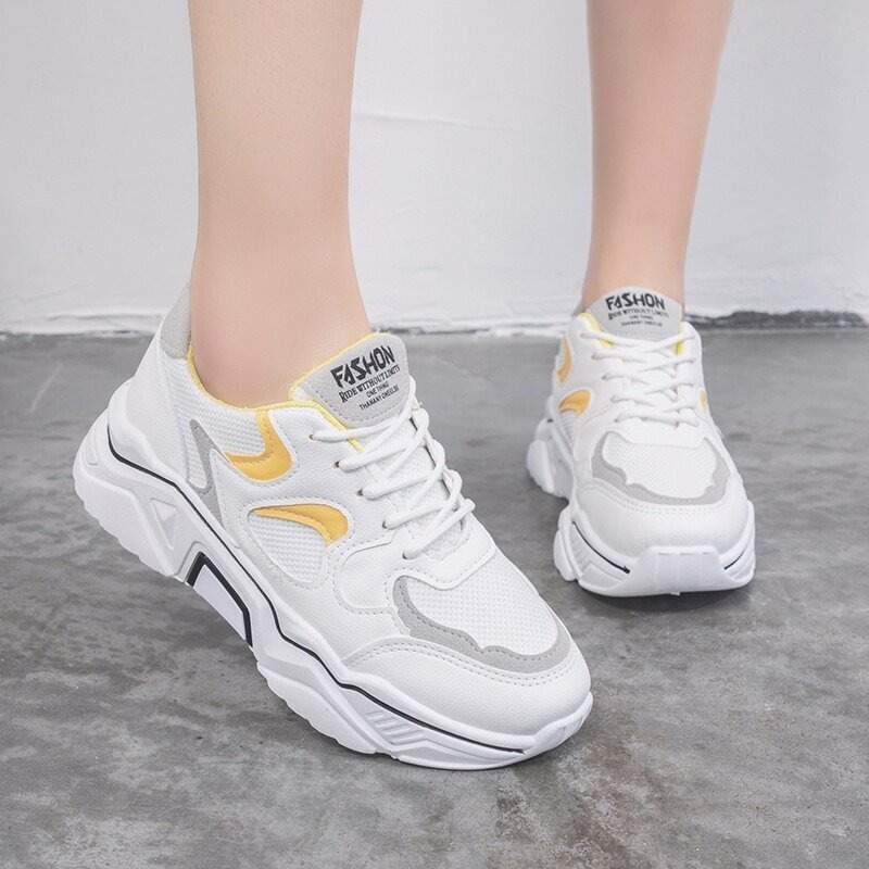 

Lace-up Front Chunky Sole Trainers, Multicolor