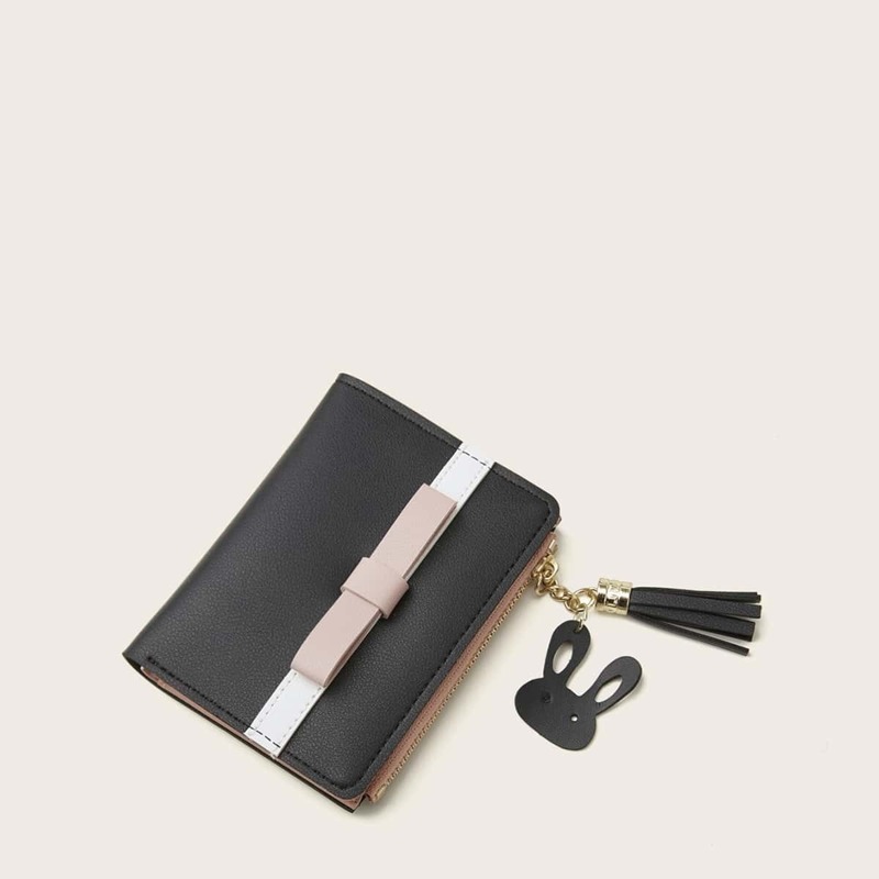 

Tassel & Bow Decor Purse, Multicolor