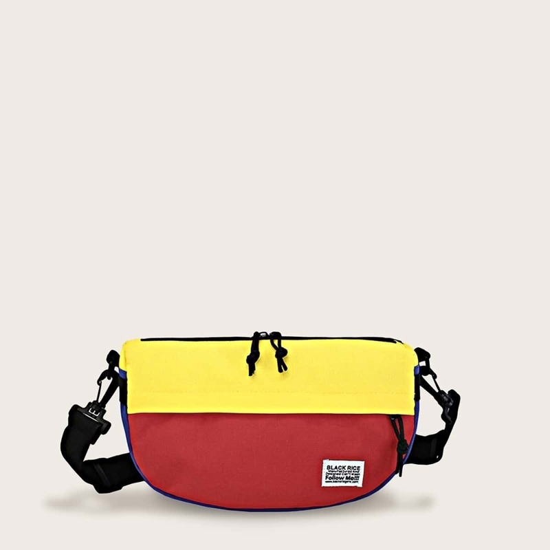 

Color Block Crossbody Bag, Multicolor
