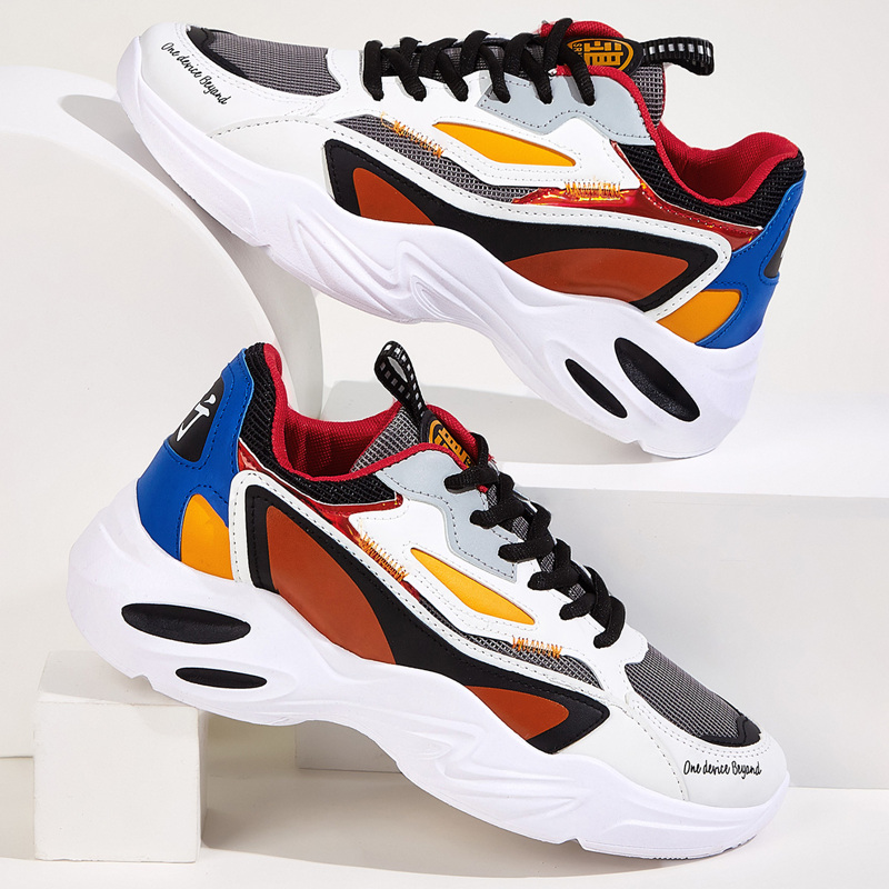 

Guys Lace-up Front Chunky Sole Trainers, Multicolor