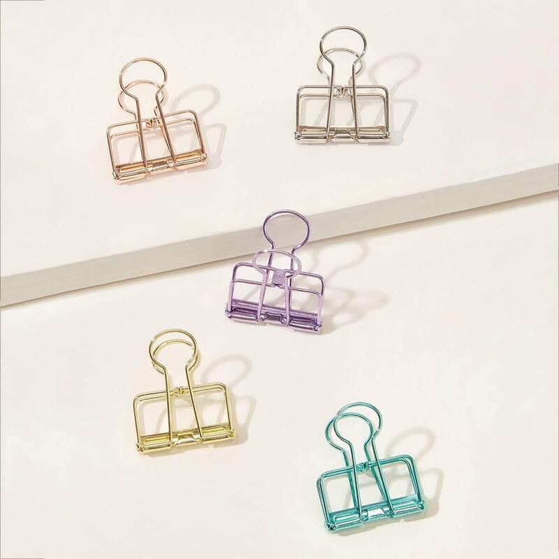 

Metal Hollow Binder Clip 3pcs