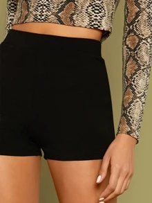 SHEIN Essnce Shorts ciclistas unicolor