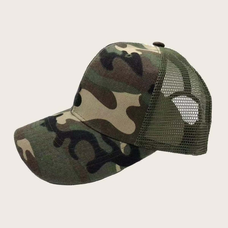 

Guys Camouflage Pattern Mesh Baseball Cap, Multicolor