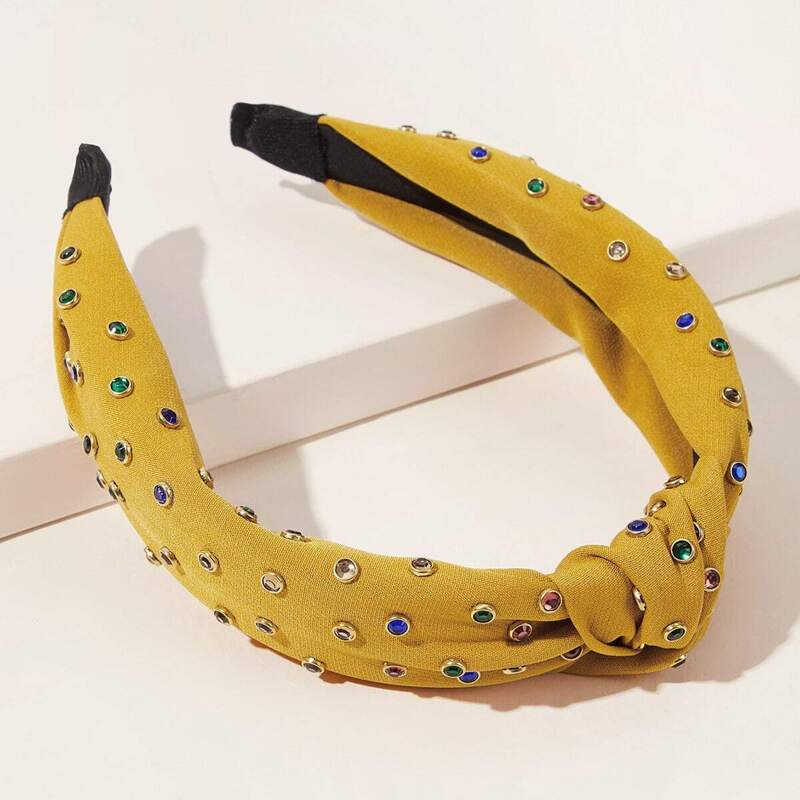 

Rhinestone Decor Knot Headband, Multicolor