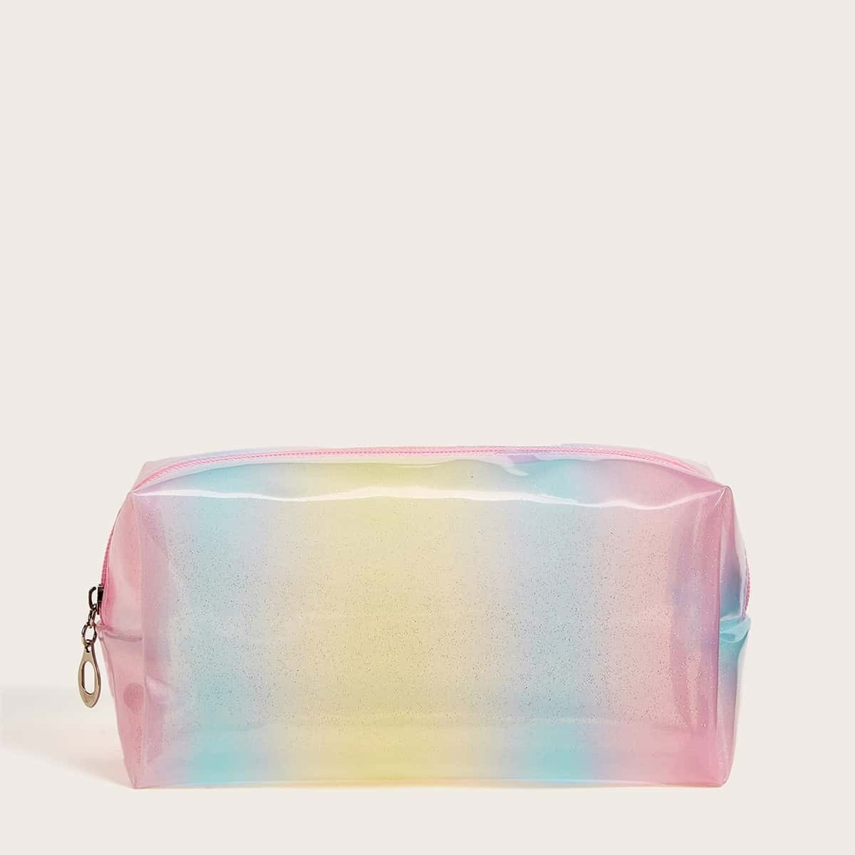 

Ombre Pattern Makeup Bag, Multicolor
