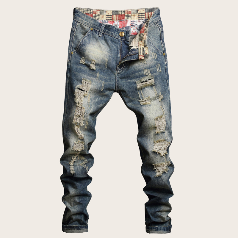 

Guys Ripped Jeans, Medium wash