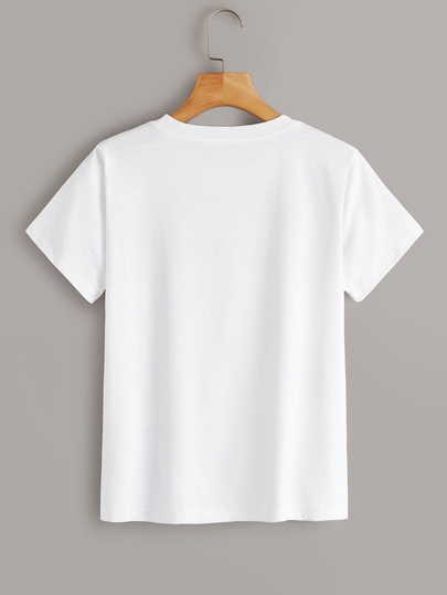 Letter And Comic Print Tee