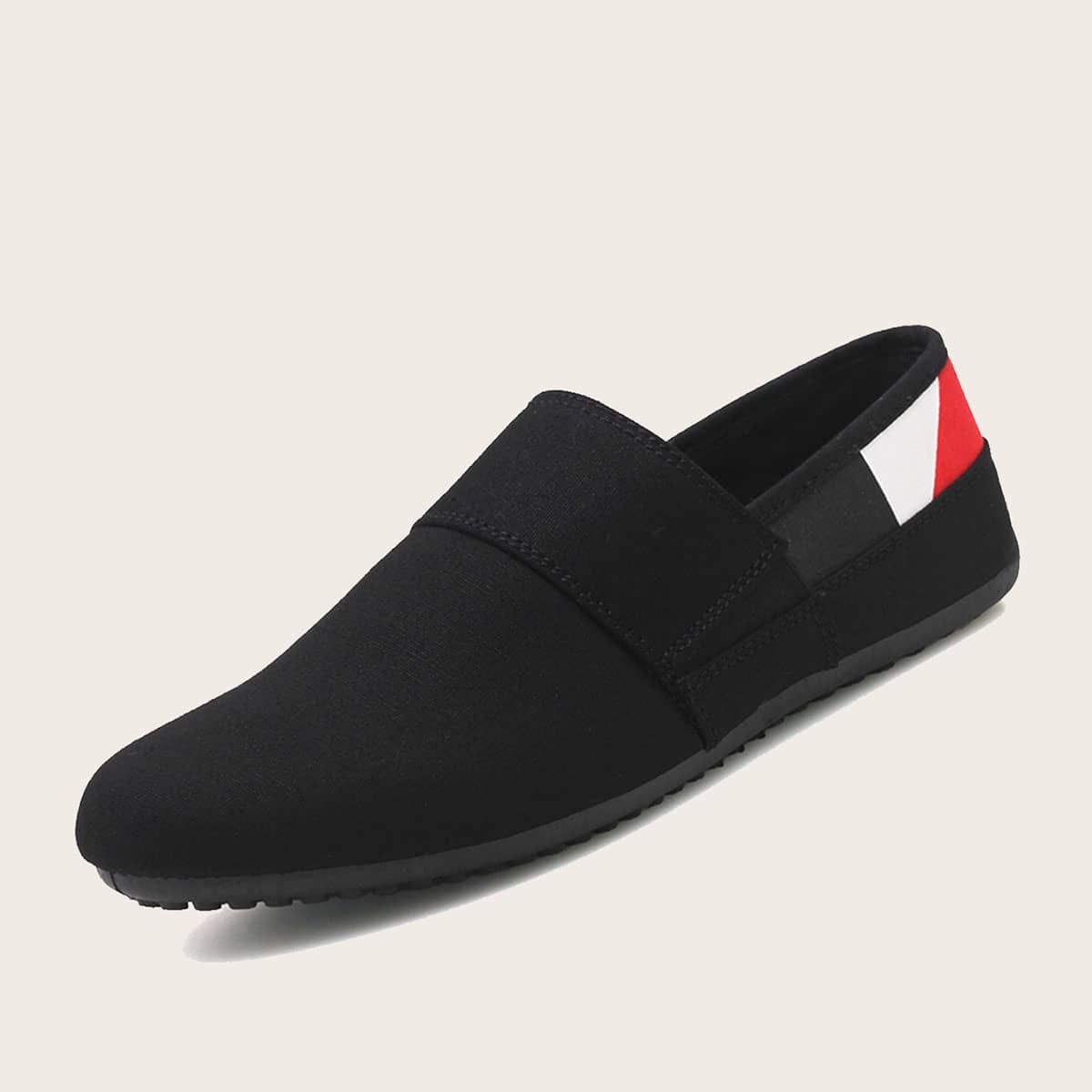 

Guys Slip On Rubber Sole Loafers, Black