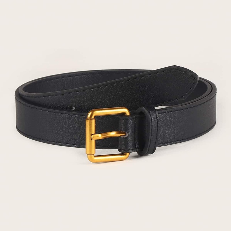 

Guys Metal Buckle Belt, Black