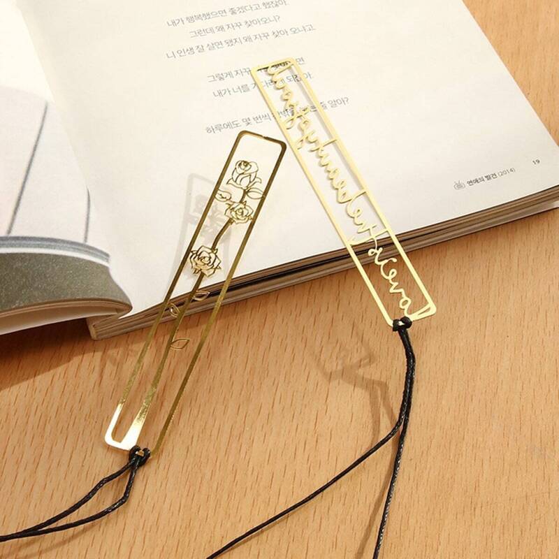 

Letter Hollow Out Metal Bookmark 1pc