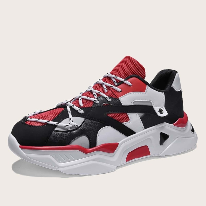 

Guys Lace-up Front Mesh Panel Sneakers, Multicolor