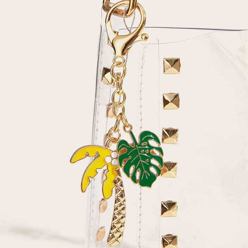 

Leaf & Palm Pendant Bag Accessory, Multicolor