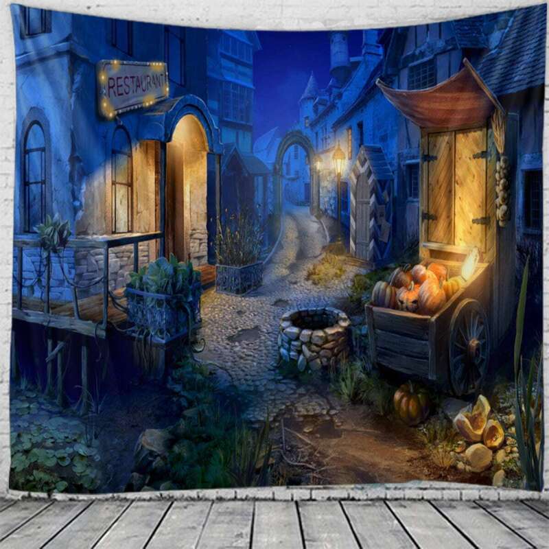 

Halloween Town Print Tapestry