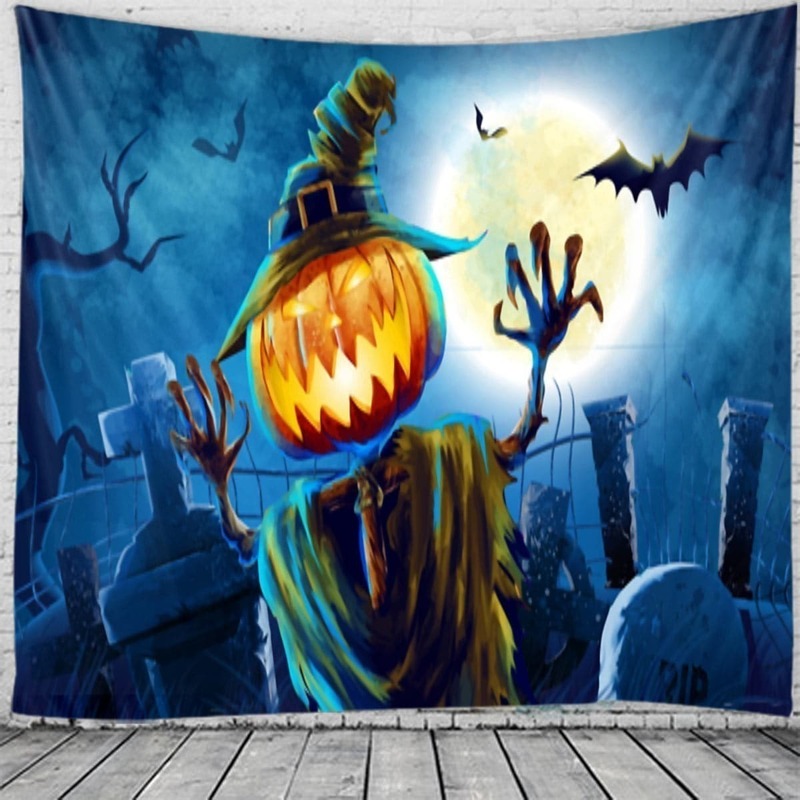 

Halloween Pumpkin Monster Print Tapestry