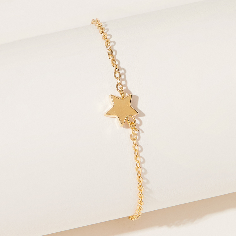 

Star Decor Chain Bracelet, Gold