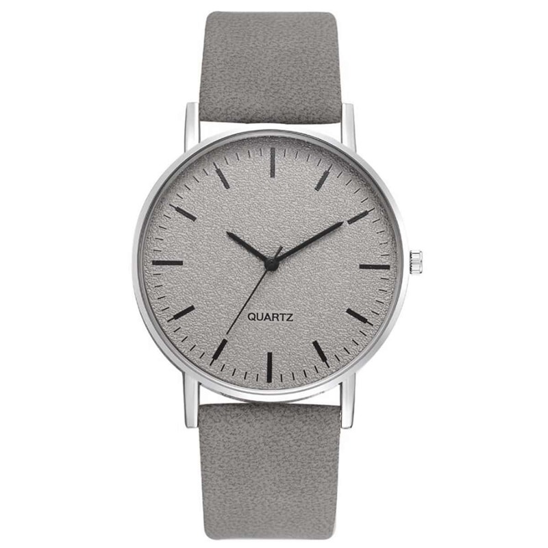 

Round PU Strap Pointer Quartz Watch