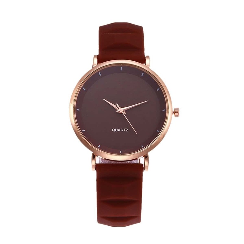 

Silicone Band Round Dial Pointer Quartz Watch