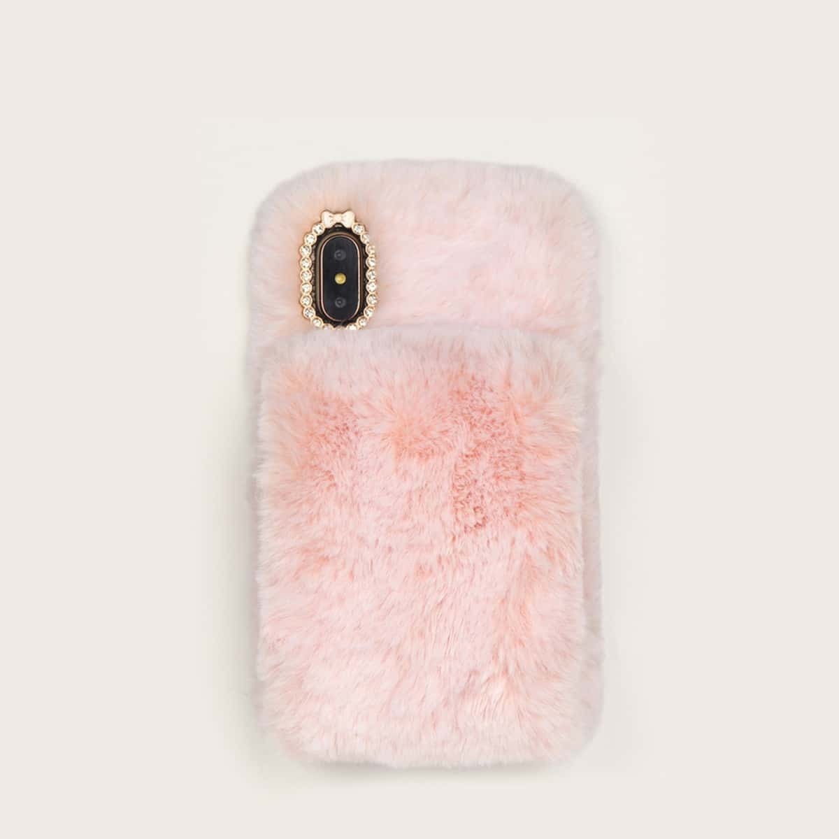 

Fluffy Design iPhone Case, Baby pink
