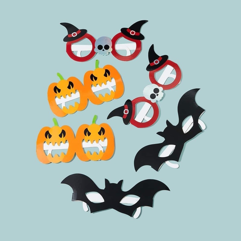 

Halloween Decorative Paper Mask Set 6pcs, Multicolor