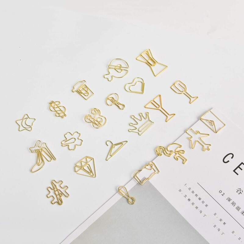 

Random Creative Shaped Metal Paper Clip 4pcs
