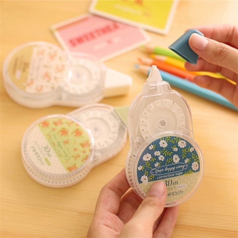 

Random Floral Print Correction Tape 1pc
