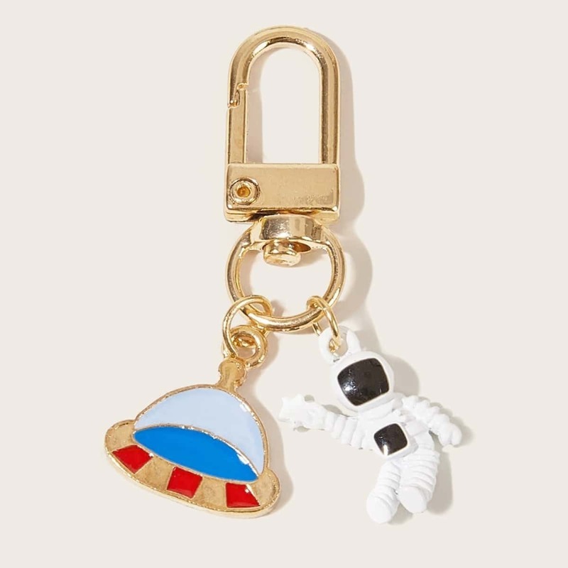 

Astronaut Charm Keychain, Multicolor