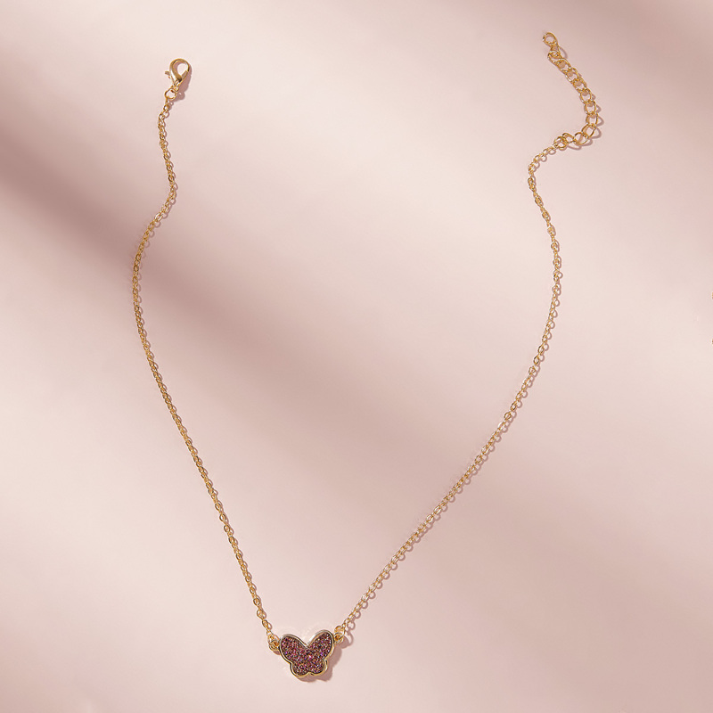 

Butterfly Charm Necklace 1pc, Gold