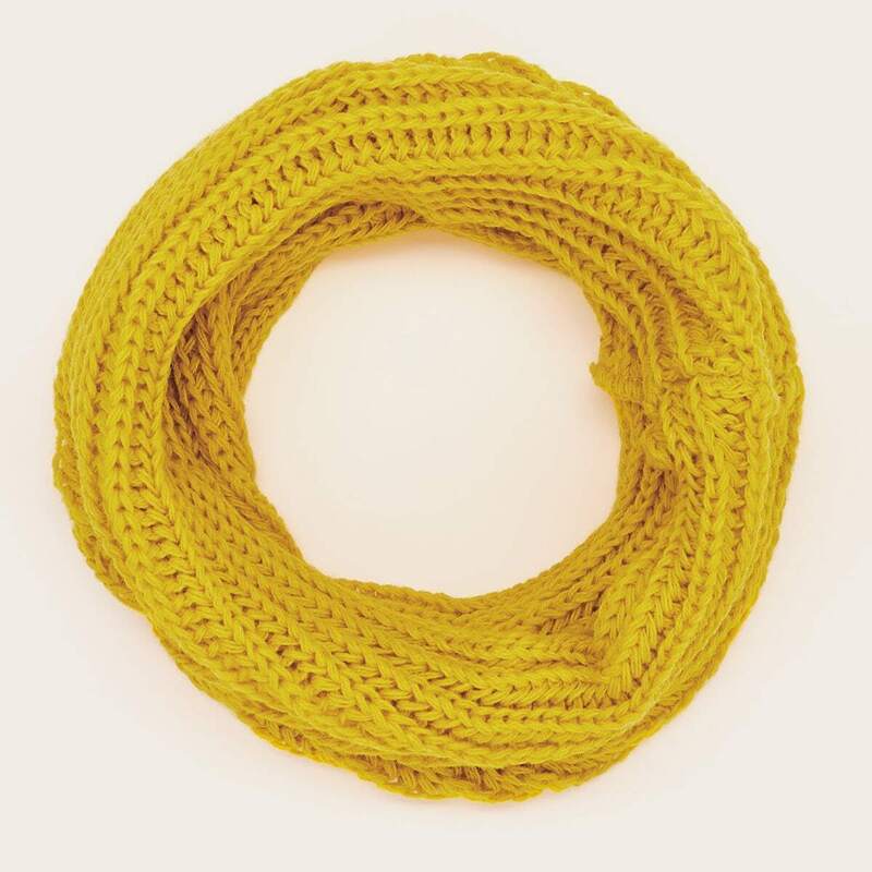 

Plain Ring Scarf, Yellow