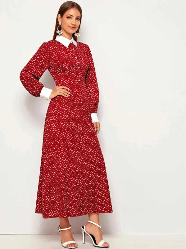 Dress Code{Contrast Collar Dress + Gingham Coat} Closet Dress Code{Contrast Collar Dress + Gingham Coat} Closet