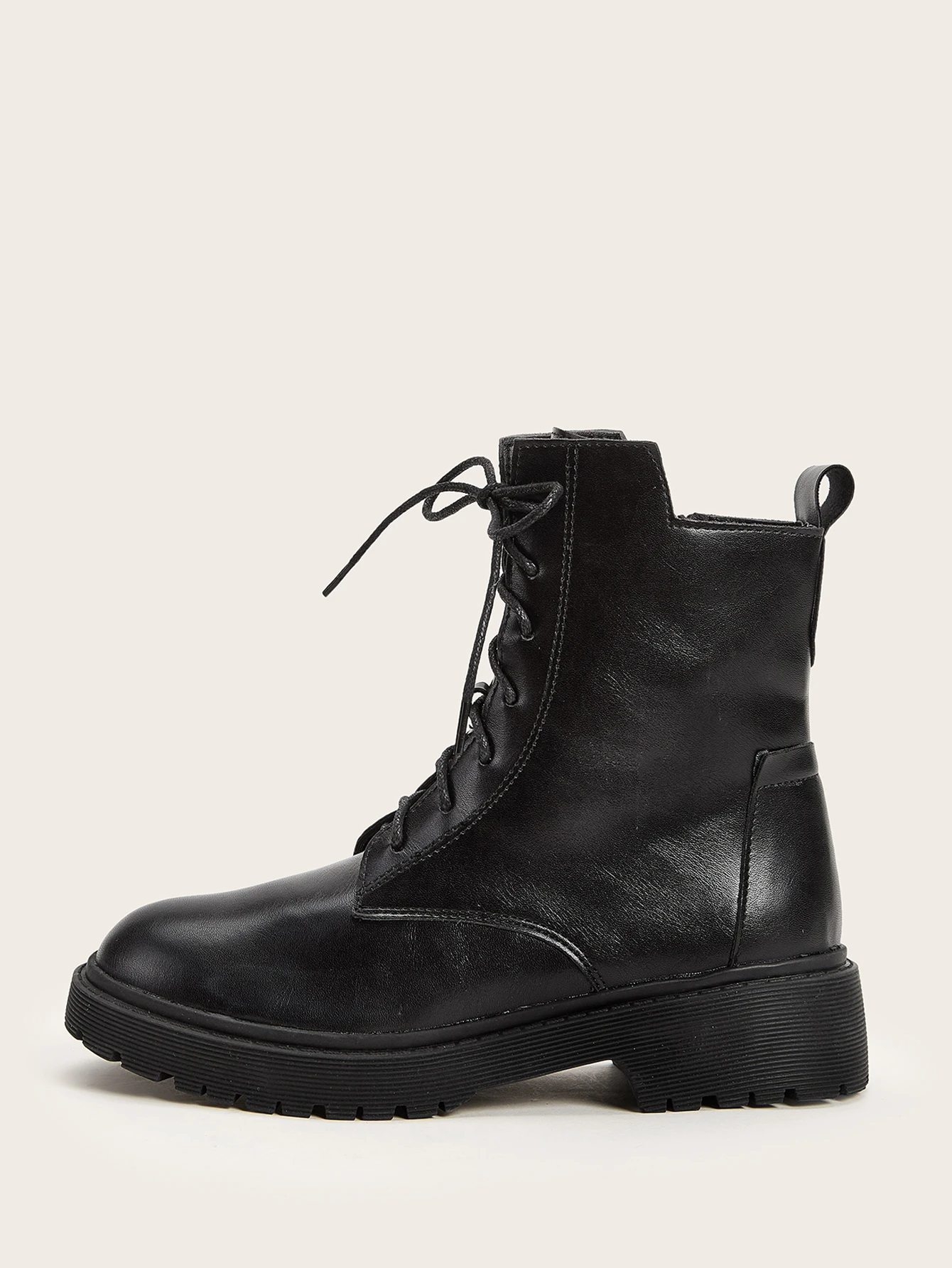 lace up ankle boots with zip