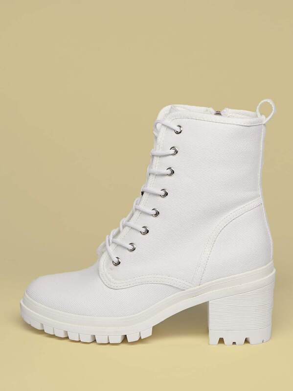 block heel hiking boots