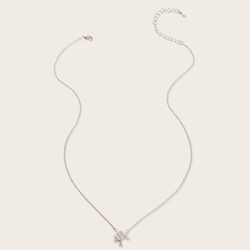 

Tree Charm Necklace 1pc, Silver