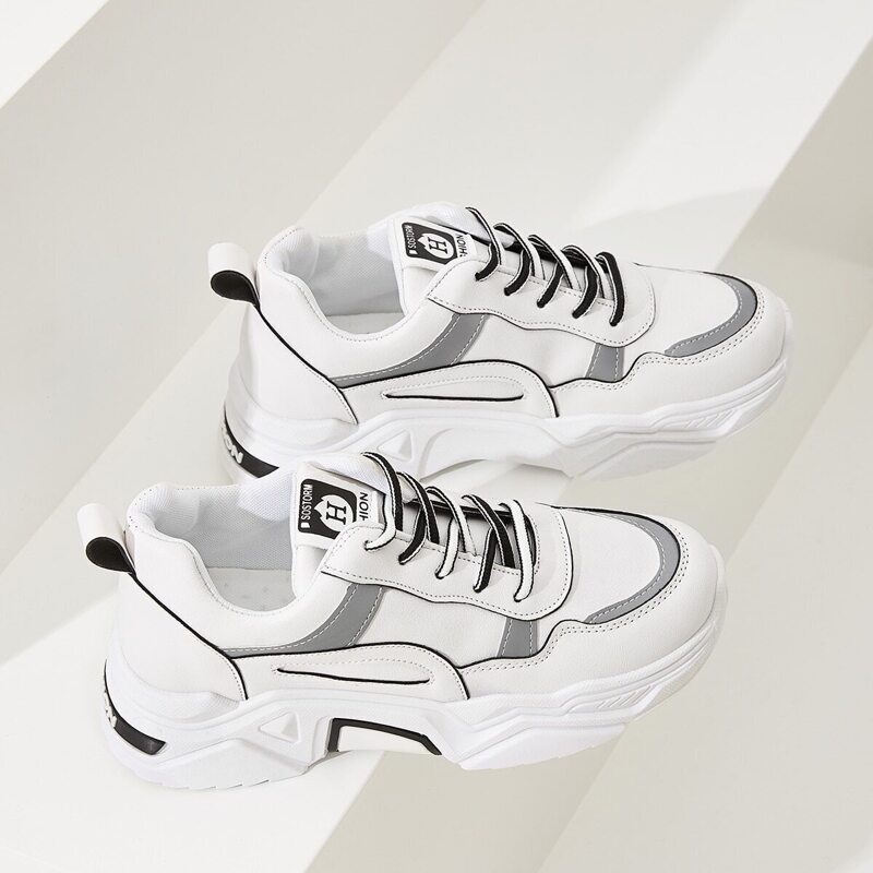 

Lace-up Front Chunky Sole Sneakers, Multicolor